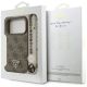 8. Guess 4G Strap Triangle Logo MagSafe Hülle für iPhone 17 Pro - braun