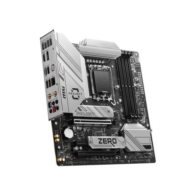 3. MSI B760M PROJECT ZERO Intel B760 LGA 1700 Micro-ATX-Mainboard