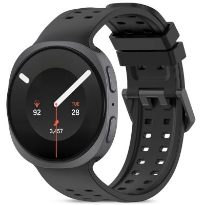 Tech-Protect Silikon-Air-Armband für Samsung Galaxy Watch 40/44/46 mm – Schwarz