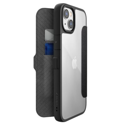 Raptic X-Doria Urban Folio Case iPhone 14 Plus Klapphülle schwarz