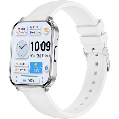 5. Smartwatch Gravity Silbernes Armband + Armband GT44-4
