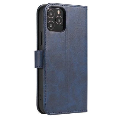 3. Magnet Case elegante Hülle mit Überschlag und Standfunktion für Samsung Galaxy A03s (166,5) blau