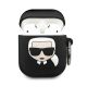 12. Karl Lagerfeld Silikon-Ikonik-Hülle für AirPods 1/2 – Schwarz