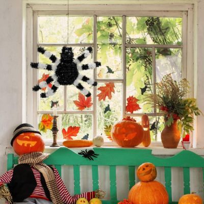 5. Dekorative Spinnenfigur Halloween Weiß