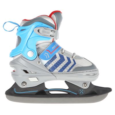 14. NH18192 4in1 GRAU-BLAU GRÖSSE M (34-38) ROLLSCHUHE MIT HOCKEY-ÄRMEL NILS EXTREME