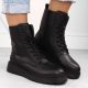 13. Gefütterte Damen-Lederstiefeletten Rieker schwarz 70401-00