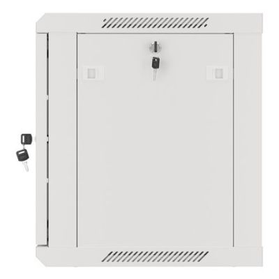 15. Rack-Einbauschrank, Wandmontage, 19" 9U, 600x450, grau, Metalltür, LANBERG (Flat Pack)