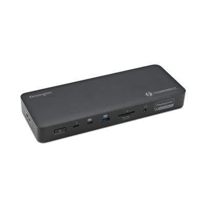 Kensington SD5920T EQ – Dockingstation – für Laptops – USB 4.0 / Thunderbolt 4 – 2 x HDMI, 3 x DisplayPort, 2 x Thunderbolt 4 – 1 Gbit/s E/A, 2,5 Gbit/s E/A – 149,1 Watt – Europa