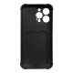 2. Card Armor Case Cover für iPhone 13 Mini Card Wallet Silikon Air Bag Armor Black