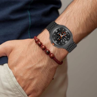 4. Tech-Protect Edelstahlarmband für Samsung Galaxy Watch 40/44/46 mm - Schwarz