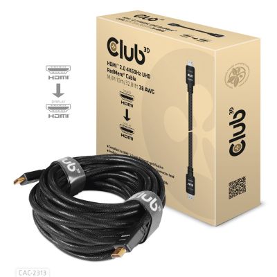 15. CLUB3D HDMI 2.0 4K60Hz RedMere-Kabel 10 m/32,8 Fuß