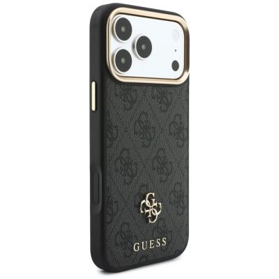4. Guess 4G Hülle mit MagSafe-Portemonnaie für iPhone 18 Pro Max / 17 Pro Max – Schwarz
