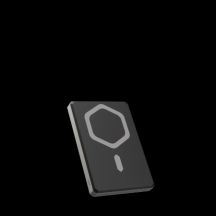 Powerbank UAG Ultra Slim 5K 5000 mAh mit Ständer 10W USB-C-Kabel kompatibel mit MagSafe - Titan