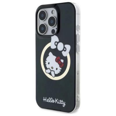 2. Hello Kitty IML Fun Bow Magsafe Hülle für iPhone 16 Pro – Schwarz
