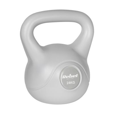 8. REBEL ACTIVE Kettlebell aus Bitumen 24 kg RBA-2322G-24 Grau