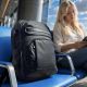 25. Wozinsky WPW-20L Reiserucksack mit Laptopfach, 40 x 20 x 25 cm, für Gepäckaufbewahrung – Schwarz