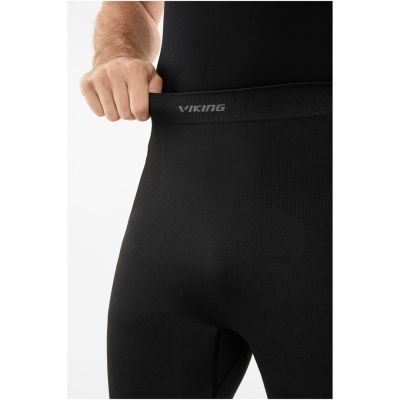 VIKING Eiger 2.0 Herrenunterwäsche 3/4 Hose Bambus schwarz und grau XXL