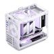 5. Jonsbo C6 MAX PC-Gehäuse, Mini-Gehäuse, Micro-ATX, gehärtetes Glas – Weiß