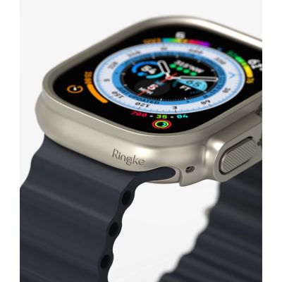 5. Ringke Slim 2er-Pack Hüllen für Apple Watch Ultra 1/2 (49 mm) – Klar & Titan