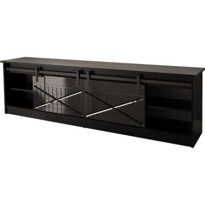 2. TV-Schrank GRANERO 200x56,7x35 schwarz/schwarz-Kombination