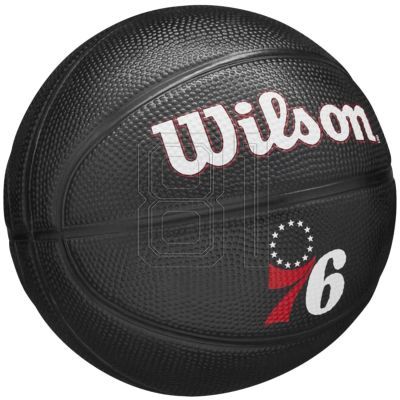 6. Wilson Team Tribute Philadelphia 76ers Mini-Basketball WZ4017611XB 