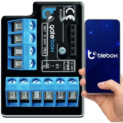 2. BLEBOX gateBox - Drahtloser Torantrieb IP20-Controller