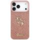 3. Guess Fixed Glitter Big 4G Case für iPhone 17 Pro Max - Rosa