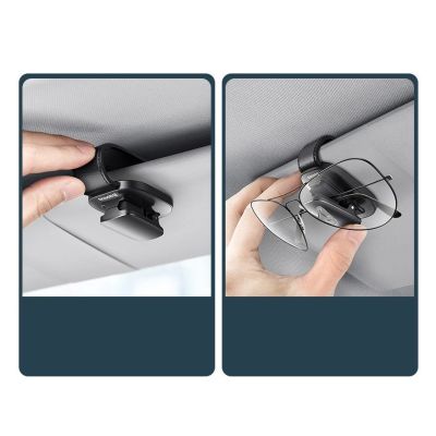 18. Baseus Platin Fahrzeug Brillen clip Nabenklemmung silber (ACYJN-B0S)