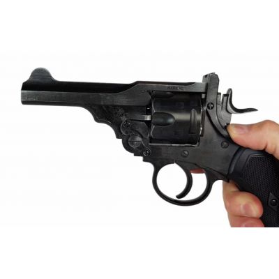 8. WEBLEY MKVI .455 Polizeirevolver, Kal. 5,5 mm, Diabolo, 6-Schuss-Patronen, 4"-Lauf, CO2 Battlefield Ekp do17J