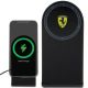 2. Ferrari gedrucktes Logo MagSafe faltbares 2-in-1-15-W-Induktionsladegerät – Schwarz