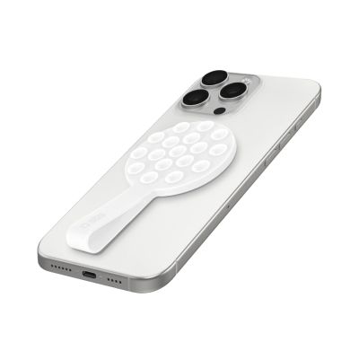 SBS MAG Grippy MagSafe-kompatible Halterung mit Saugnapf und Öse – Weiß