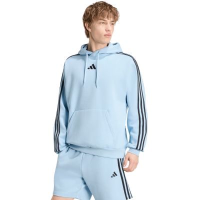 Herren-Sweatshirt adidas Essentials 3-Stripes Fleece Hoodie hellblau KY4170