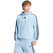 Herren-Sweatshirt adidas Essentials 3-Stripes Fleece Hoodie hellblau KY4170