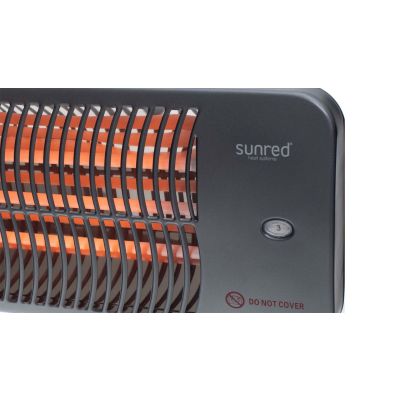 6. Sunred LUG-2000W Outdoor-Heizstrahler, schwarzer Quarz-Elektroheizstrahler