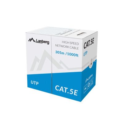 3. LANBERG UTP LAN-KABEL 100 MB/s 305 m CCA-LEITUNG GRAU