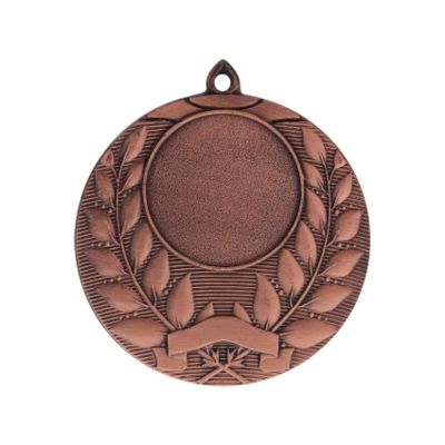 6. Bronzemedaille insgesamt mit Platz für ein 25-mm-Emblem – Stahlmedaille