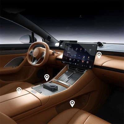 7. Baseus PrimeTrip VW1 60W Autoladegerät mit integriertem Kabel für 6 Geräte – Schwarz