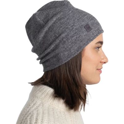 3. Thermoaktive Mütze Buff Merino Fleece Beanie – grey