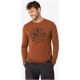 4. Herren-Langarmshirt SUPER.NATURAL M Well Equipped LS, braun