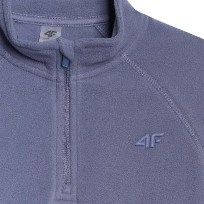 9. Fleece-Sweatshirt für Mädchen 4F F060 marineblau 4FJWAW25UFLEF060 31S