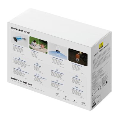 6. Baseus Security B1 2K Außenkamera – Weiß
