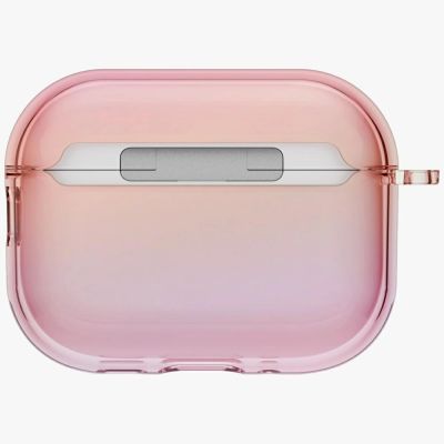 5. Uniq Iridescia Hängehülle für AirPods Pro 3 – Transparentes Rosa