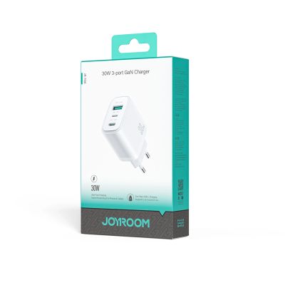 7. Joyroom JR-TG6 GaN 30W Wandladegerät – Weiß