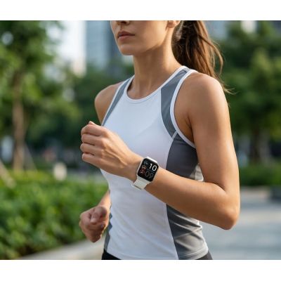 3. Smartwatch Gravity Silbernes Armband + Armband GT44-4