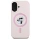 3. Karl Lagerfeld Silikon Karl&Choupette Heads Ring MagSafe Case für iPhone 16 Plus - Pink