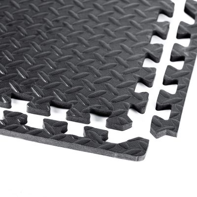 4. Trainingsmatte - Für Übungen und Geräte - Puzzle 120 x 120 cm - 12mm
