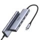 2. Ugreen Multifunktions-HUB USB Typ C - 3x USB 3.2 Gen 1 / HDMI 4K 60Hz / SD- und TF-Kartenleser grau (60383 CM511)