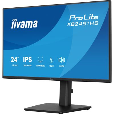 6. iiyama ProLite XB2491HS-B1 Computermonitor 60,5 cm (23,8") 1920 x 1080 px Full HD LCD Schwarz