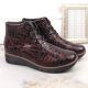 6. Isolierte Keilstiefeletten aus Leder Filippo W PAW376B burgunderrot