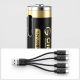 8. Orico Ener-G EG7C Lithium-Batterie 1,5 V 500 mWh AAA USB-C wiederaufladbare Batterie mit Ladekabel 4 Stück.